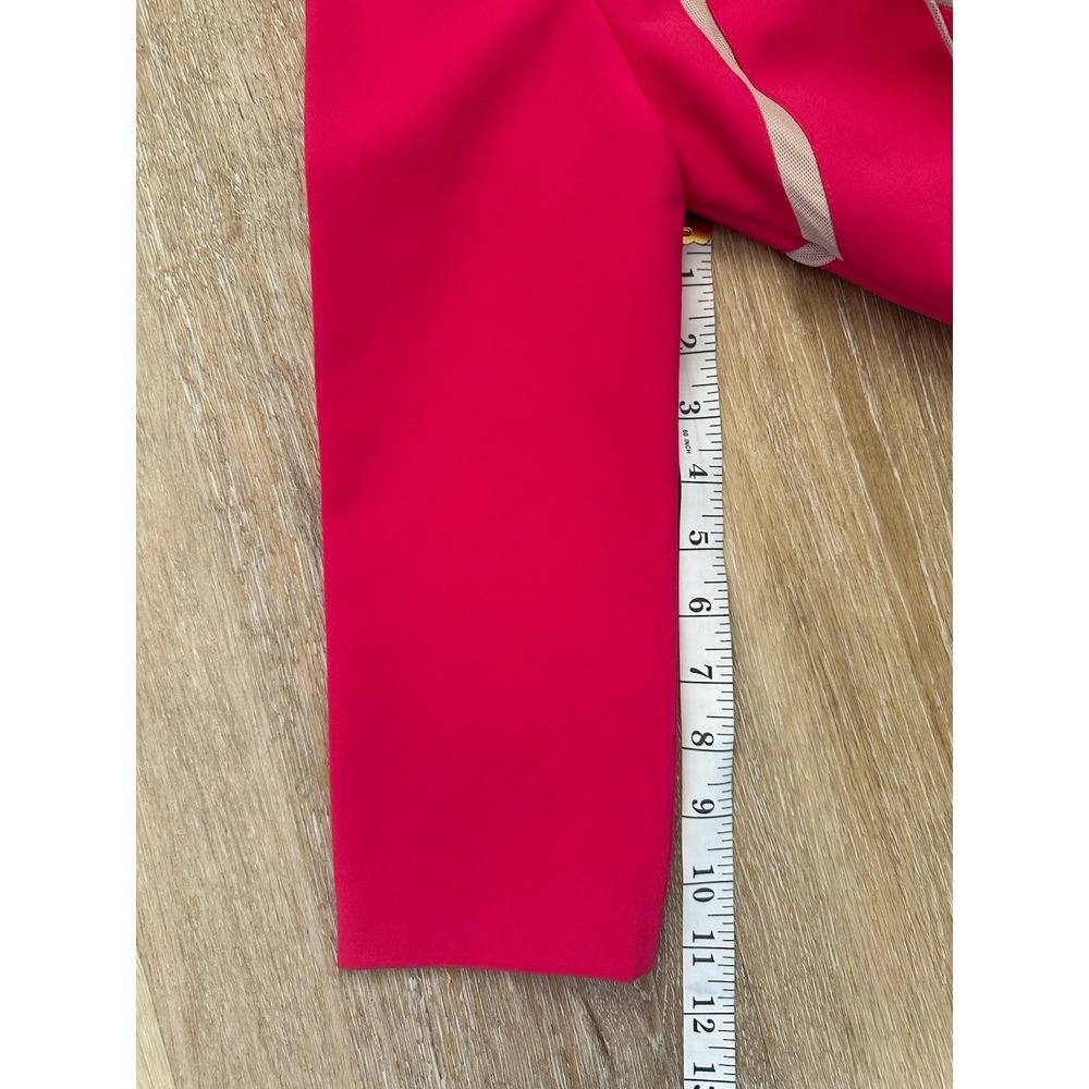 Antonio Melani Size 10 Pink Sheath Dress Mesh Geometric Detail Career Cocktail - Picture 7 of 8